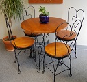 Wooden Ice Cream Chairs & Table